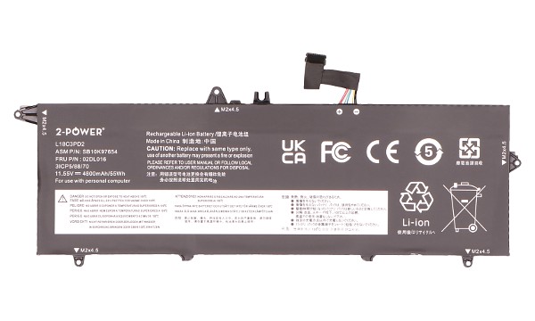 ThinkPad T14s Gen 1 20UJ Batteri (3 Celler)