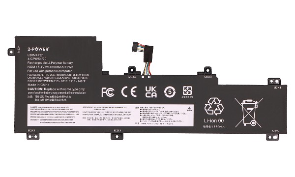 Ideapad Creator 5-16ACH6 82L6 Batteri (4 Celler)