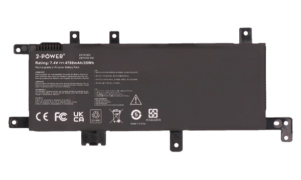 Vivobook A580U Batteri (2 Celler)