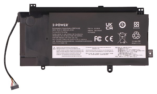 ThinkPad Yoga 15 20DQ 20DR Batteri (4 Celler)