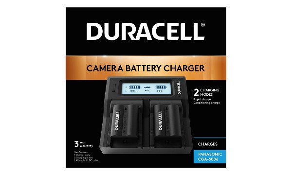 Lumix FZ35GK Panasonic CGA-S006 Dual Battery Charger