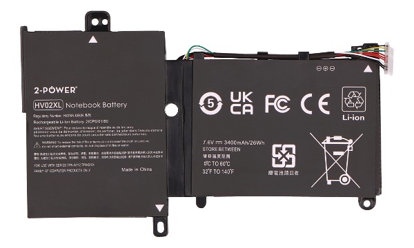 Pavilion X360 11-K Batteri (2 Celler)