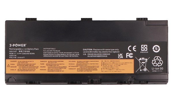 ThinkPad P52 20M9 Batteri (6 Celler)